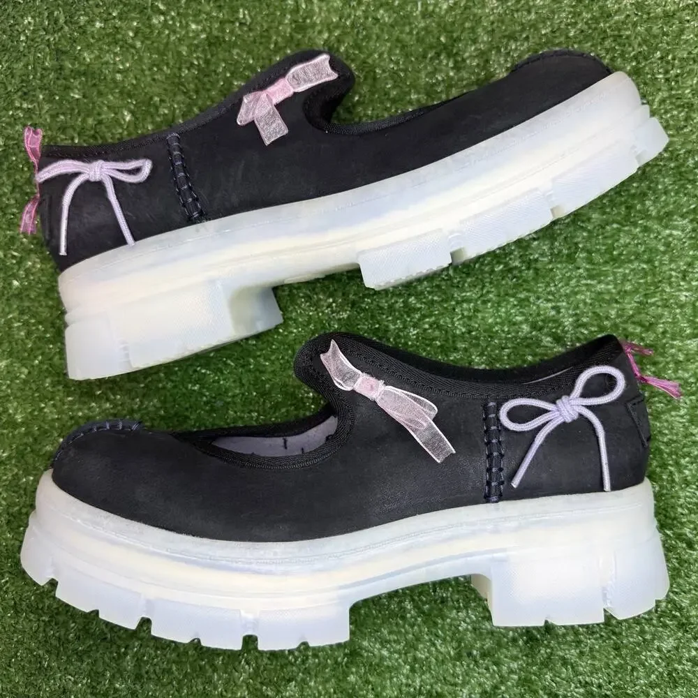 UGG Areum Mary Jane Shoes Womens 7 Black Comfort New Without Box